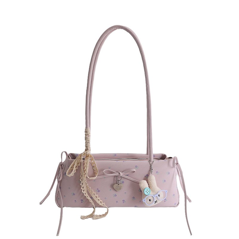 Printed baguette bag