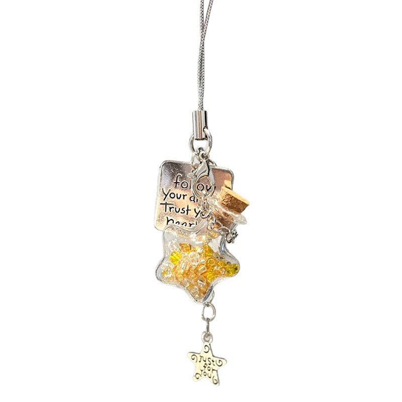 Star Wishing Bottle Phone Charm
