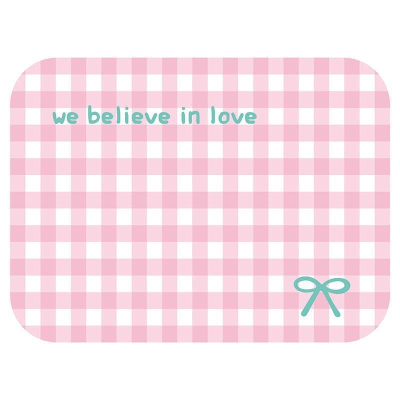 Bow-tie leather placemats