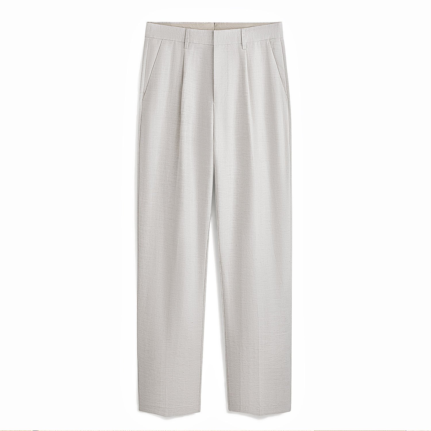 Tencel linen men's straight leg trousers