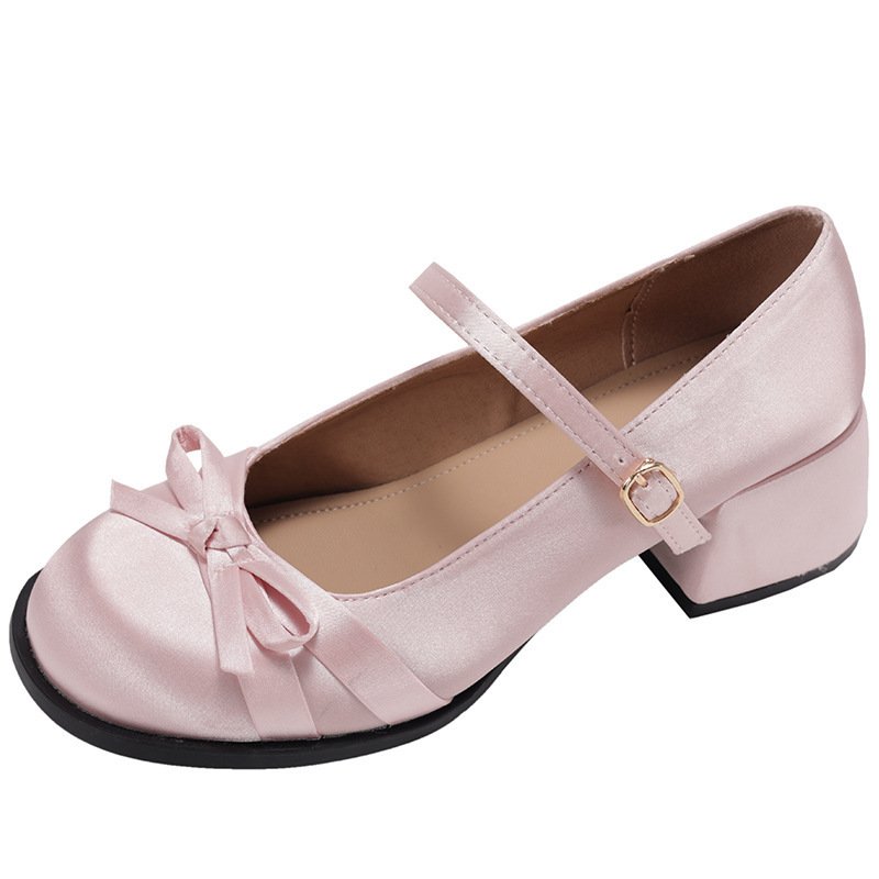 Pink retro French Mary Jane