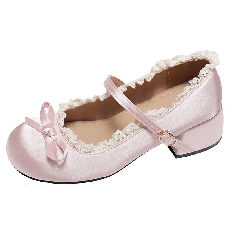 Lolita-style versatile leather shoes
